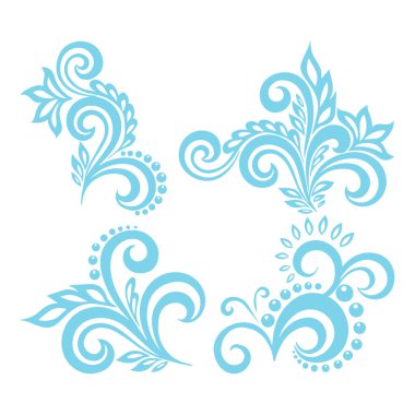 Güzel çiçek sanatı ve mandala vektör tasarımı