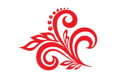 Güzel çiçek sanatı ve mandala vektör tasarımı