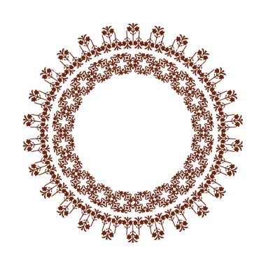 Güzel çiçek sanatı ve mandala vektör tasarımı