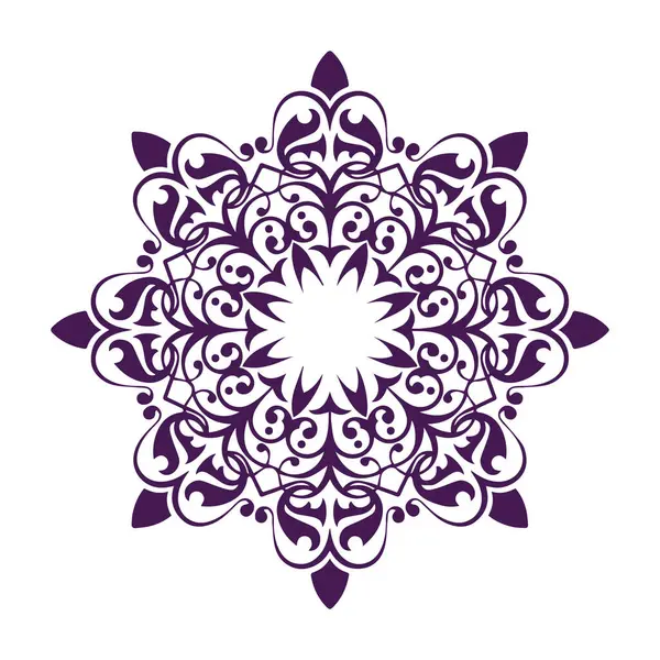 Güzel çiçek sanatı ve mandala vektör tasarımı