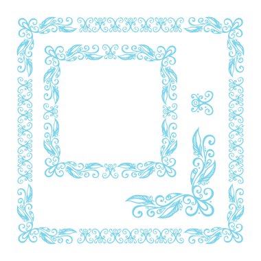 Güzel çiçek sanatı ve mandala vektör tasarımı