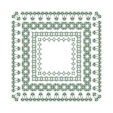 Güzel çiçek sanatı ve mandala vektör tasarımı