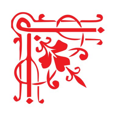 Güzel çiçek sanatı ve mandala vektör tasarımı