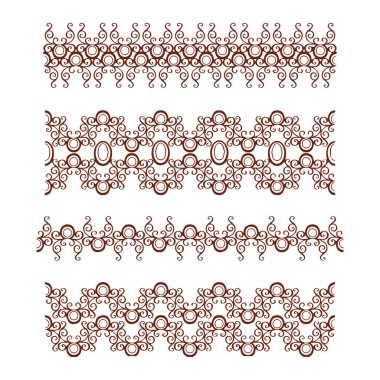 Güzel çiçek sanatı ve mandala vektör tasarımı