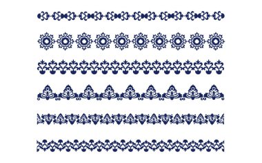Güzel çiçek sanatı ve mandala vektör tasarımı