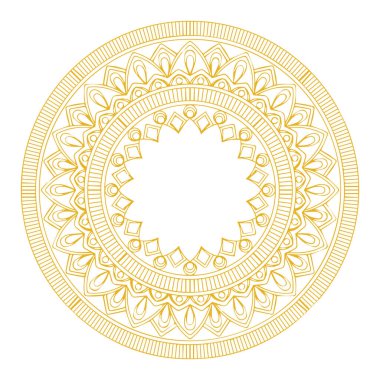 Güzel çiçek sanatı ve mandala vektör tasarımı