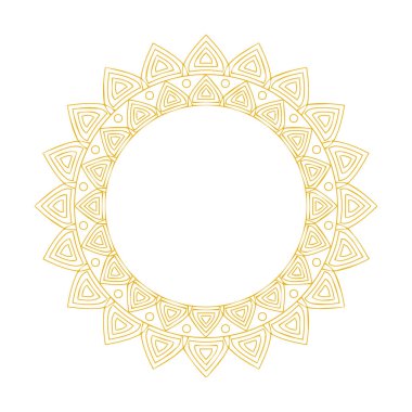 Güzel çiçek sanatı ve mandala vektör tasarımı