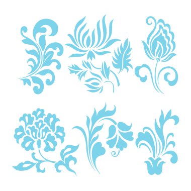 Güzel çiçek sanatı ve mandala vektör tasarımı