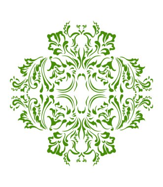 Güzel çiçek sanatı ve mandala vektör tasarımı