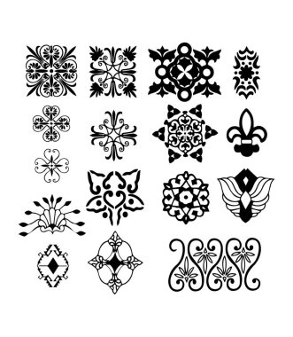 Güzel çiçek sanatı ve mandala vektör tasarımı