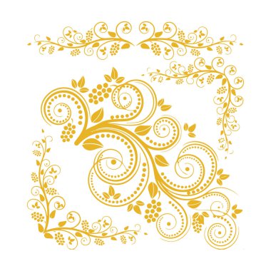 Güzel çiçek sanatı ve mandala vektör tasarımı