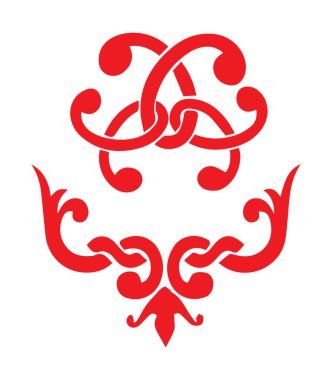 Güzel çiçek sanatı ve mandala vektör tasarımı