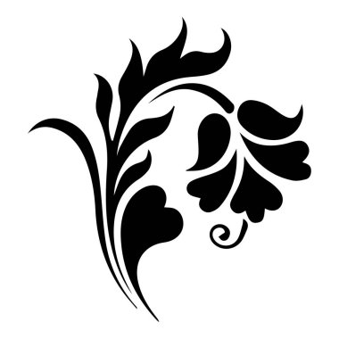 Güzel çiçek sanatı ve mandala vektör tasarımı