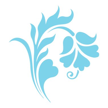 Güzel çiçek sanatı ve mandala vektör tasarımı