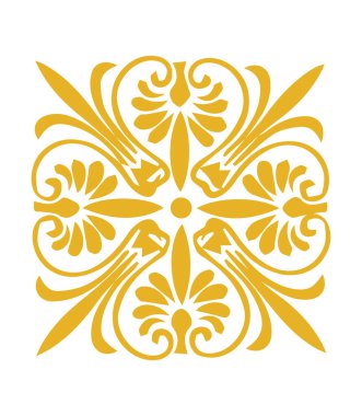 Güzel çiçek sanatı ve mandala vektör tasarımı