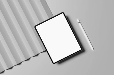 Tasarımınızı istemcilere göstermek için minimalist Tablet Mockup