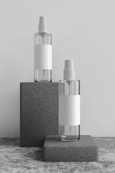 Minimalist Perfume Bottle Mockup Showcasing Your Design Clients — Stock Photo, Image