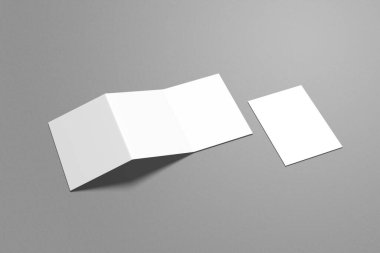 Müşterilere tasarımınızı göstermek için en az A5 Üçlü Broşür Model
