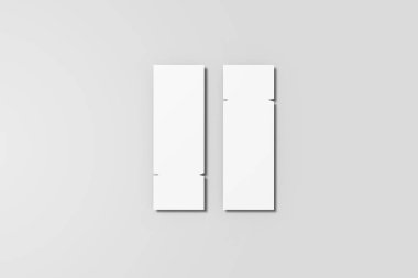 Müşterilere tasarımınızı göstermek için En İyi Görünümlü Minimalist Bilet Modeli