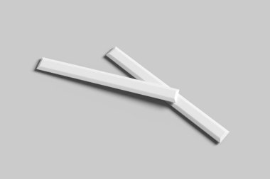 Tasarımınızı istemcilere göstermek için Perspektif Chopstick Paketleme Modeli