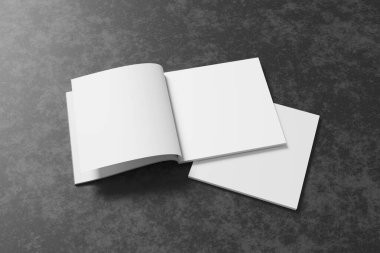 Minimalist Square Magazine Mockup Müşterilere tasarımınızı göstermek için