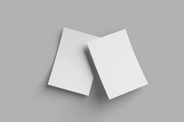 Dizaynınızı istemcilere göstermek için Top View Flyer Mockup