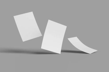 Dizaynınızı istemcilere göstermek için uçan Flyer Mockup