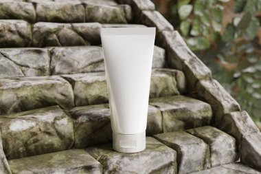 Müşterilere tasarımınızı göstermek için lüks kozmetik tüp modeli