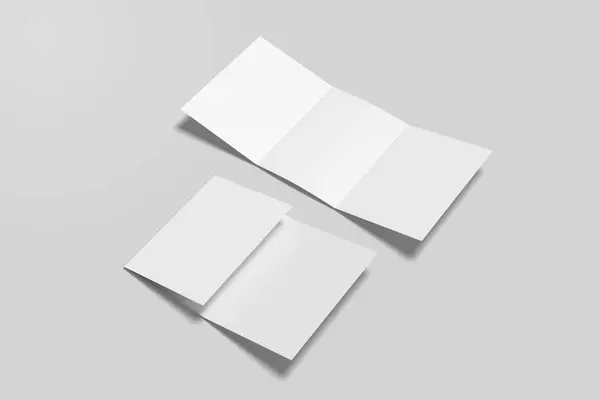 Müşterilere tasarımınızı göstermek için A5 Üçlü Broşür Model Temizle