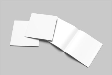 Minimalist Square Magazine Mockup Müşterilere tasarımınızı göstermek için