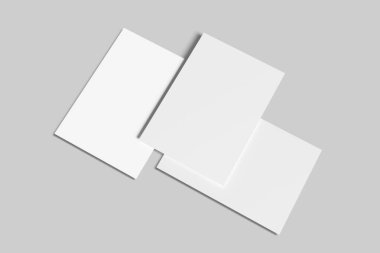 Tasarımınızı müşterilere göstermek için minimalist A4 Flyer Mockup