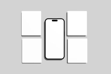 Müşterilere tasarımınızı göstermek için En İyi Görünümlü Minimalist Sosyal Medya Biçimi