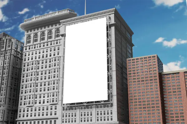 Şehir Binası ilanları tasarımınızı istemcilere göstermek için görünüm modeli