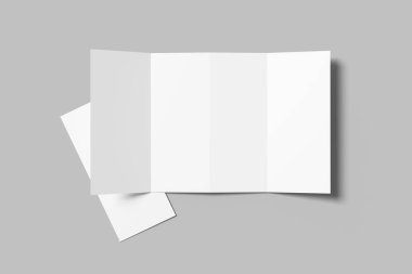 Dizaynınızı müşterilere göstermek için Minimalist Dörtlü Broşür Şablonu