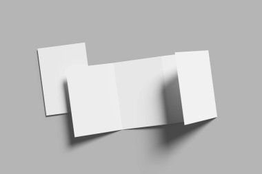 Müşterilere tasarımınızı göstermek için Profesyonel Dörtlü Broşür Model