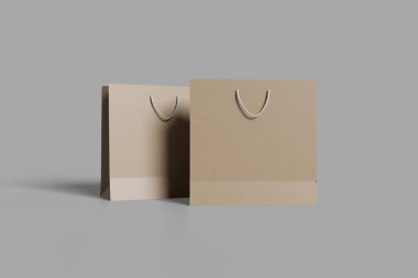 Müşterilere Tasarımınızı Göstermek İçin Temiz Alışveriş Çantası Model 'i