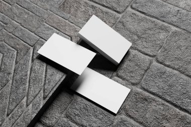 Müşterilere tasarımınızı göstermek için Temiz Gerçekçi İş Kartı Modeli