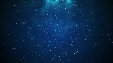 Soyut renkli parçacıklar ve bokeh arkaplan