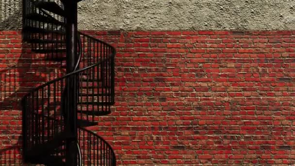 Circular Staircase Filmato Movimento Film Architettura Cinematografico Nella Scena Documentaria — Video Stock