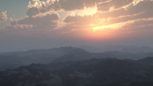 Flying Mountains Adalah Sebuah Rekaman Gerak Untuk Film Film Fiksi — Stok Video