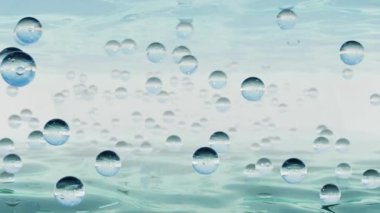 Airdrop On Ripples Pond Waves, endüstriyel filmler ve tedavi serumu sahnesinde sinematiktir. Sahne, başlık ve logolar için de iyi bir geçmiş..