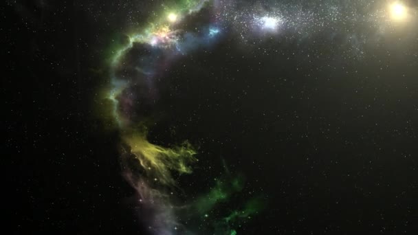 Move Galaxy Bewegingsmateriaal Voor Sci Films Filmische Ruimte Scene Ook — Stockvideo