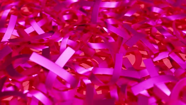 Breast Cancer Awareness Falling Uma Filmagem Movimento Alfa Para Filmes — Vídeo de Stock