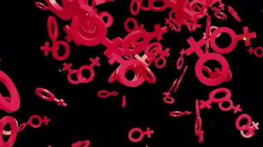 Festival filmleri ve kadın sahnelerindeki sinematikler için Kadın Sembolleri Düşen Alfa Sinema Görüntüleri. Sahne ve başlıklar için de iyi bir arkaplan.