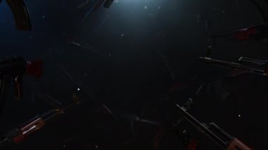 AKM in the Dark, savaş tarihi sahnesindeki belgesel ve sinema filmleri için bir film. Sahne, başlık ve logolar için de iyi bir geçmiş..