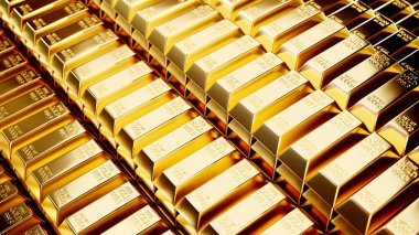 Piyasa ve yatırım sahnesinde reklam ve duvar kağıdı için 3 boyutlu illüstrasyon arka planı. Dekoratif konseptte 3B canlandırma.