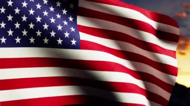 Flag of the United States Motion, festival filmleri ve Amerika Birleşik Devletleri sahnesinde sinema için. Sahne ve başlıklar için de iyi bir arkaplan.