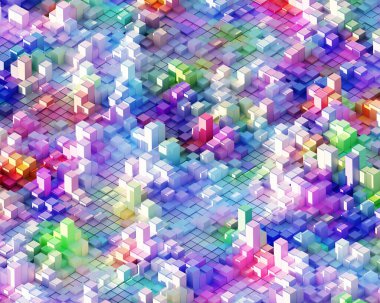 Reklamcılık ve minimalizm ve parttern sahnesinde duvar kâğıdı için 3 boyutlu illüstrasyon. Dekoratif konseptte 3B canlandırma.