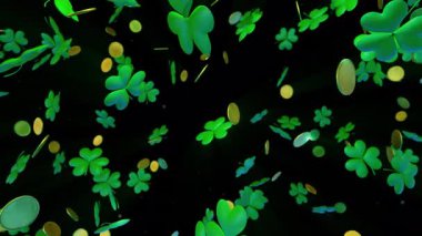 Shamrock and Gold Festive Alpha, kalibrasyon filmleri ve St. Patrick sahnesindeki din sineması için bir film. Sahne, başlık ve logolar için de iyi bir geçmiş..