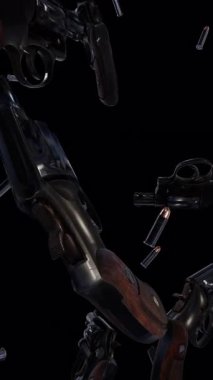 Gun And Merlets Falling Down Alpha, ticari filmler için alfa hareketli ve silah sahnelerinde sinematiktir. Sahne, başlık ve logolar için de iyi bir geçmiş..